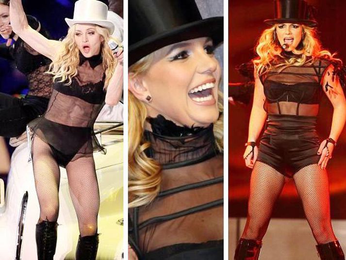 Madonna og Britney Spears.