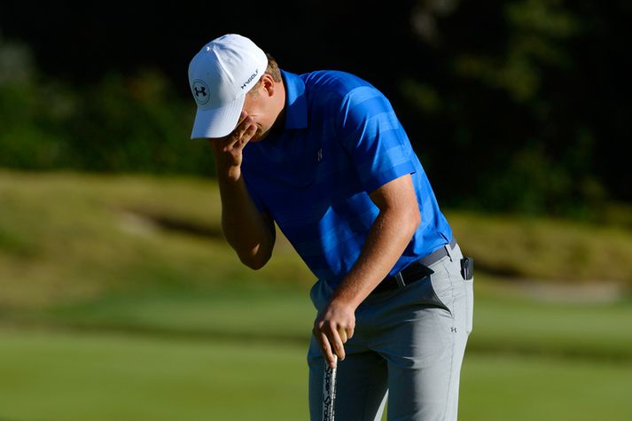 Fátt gekk upp hjá Jordan Spieth í gær.