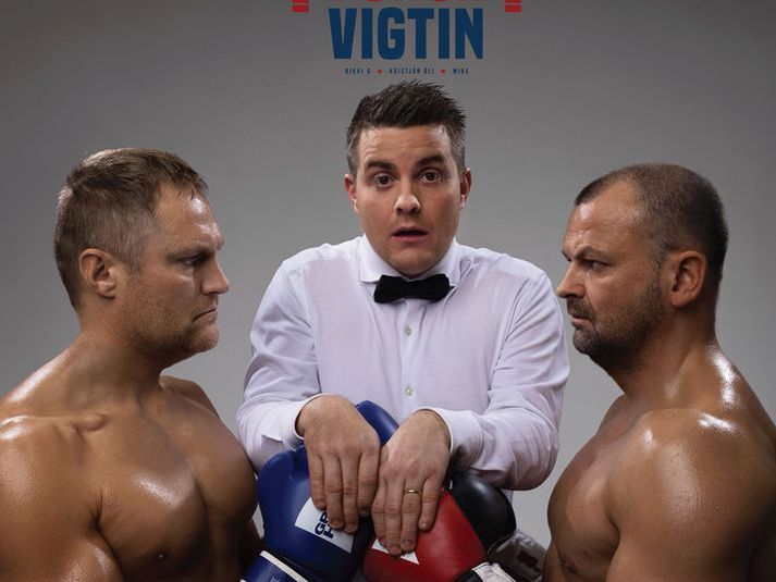 Kristján Óli Sigurðsson og Mikael Nikulásson eru keppnismenn og sjálfsagt ekkert ýkja ánægðir með uppskeruna hingað til í fantasy-leiknum í vetur.