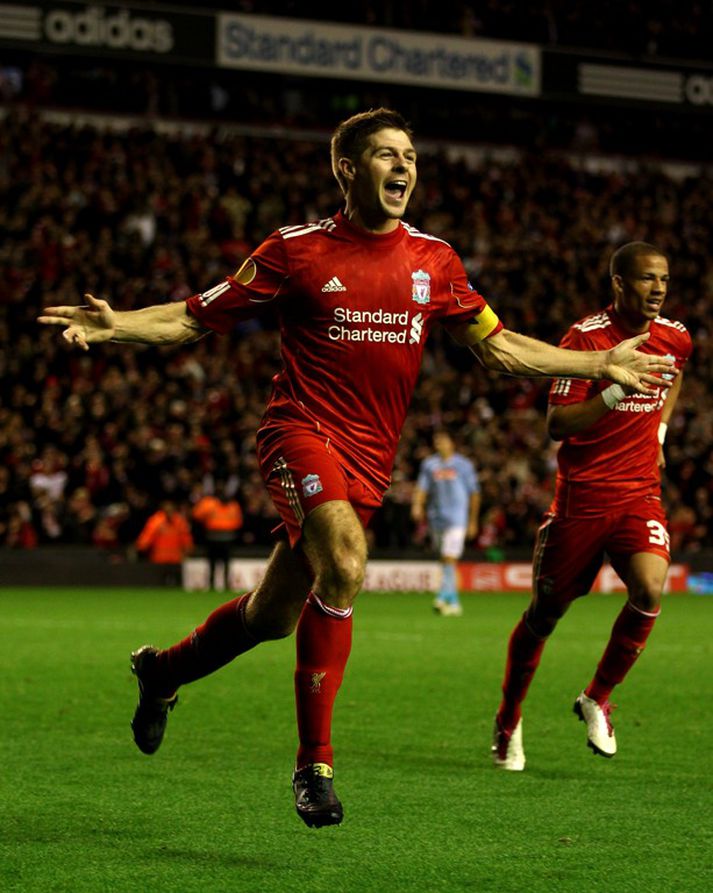 Gerrard var í banastuði í kvöld.