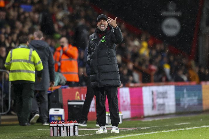 Jürgen Klopp lét í sér heyra vegna leiktíma Liverpool.
