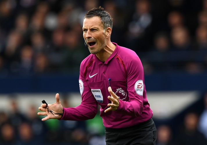 Mark Clattenburg er ekki sáttur.