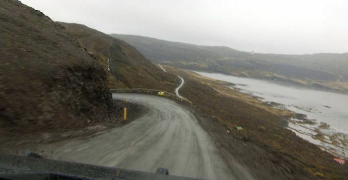 Frá veginum um Ódrjúgsháls. Horfur eru á að þessi vegarkafli verða áfram hluti Vestfjarðavegar næstu árin.