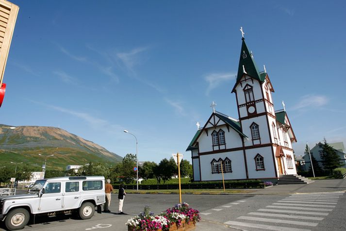 Húsavík á góðum degi.