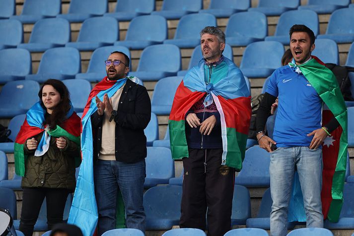 Aserar virðast hafa takmarkaðan áhuga á leik dagsins.