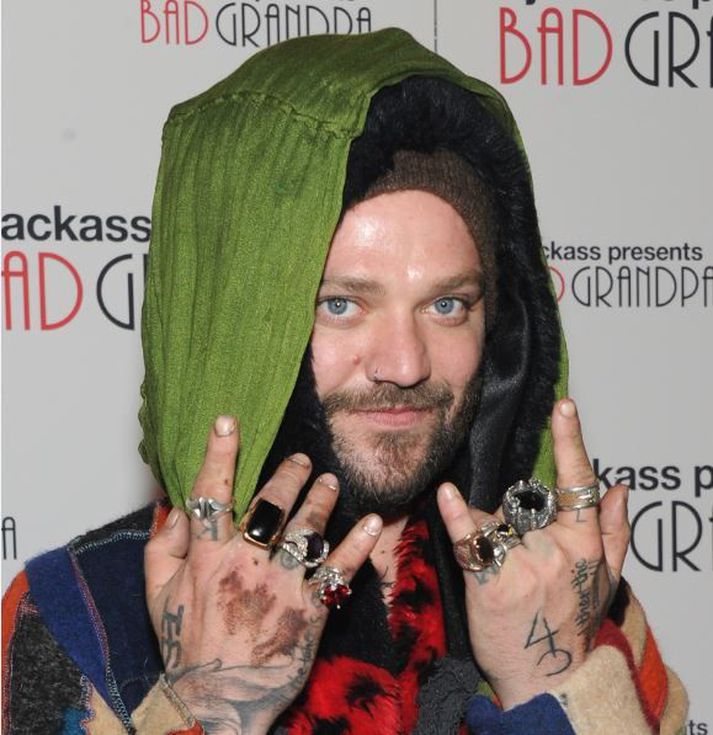 Bam Margera steig á stokk fyrr í kvöld.