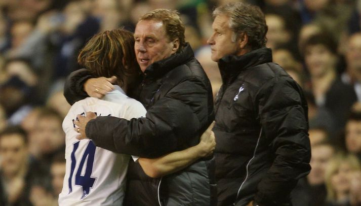 Harry Redknapp og Luka Modric í kvöld.