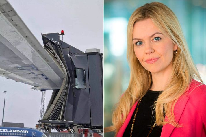 O samolocie, który uderzył w rękaw lotniczy poinformowała Ásdís Ýr Pétursdóttir, przedstawiciel ds. informacji w Icelandair.
