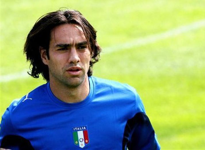 Alessandro Nesta á æfingu með Ítalska landsliðinu.