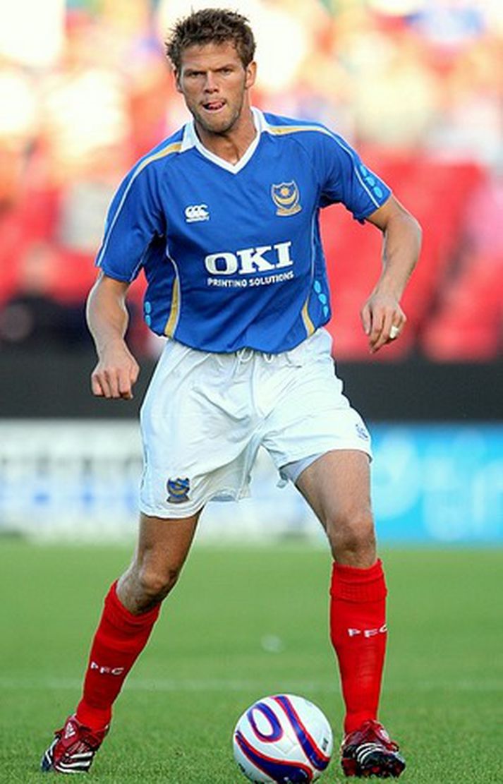 Hermann Hreiðarsson í leik með Portsmouth.