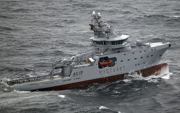 Harstad á hafi úti Nýtt varðskip Landhelgisgæslunnar byggir á sömu teikningu og Harstad. Íslenska skipið verður þó stærra og betur búið.mynd/lhg