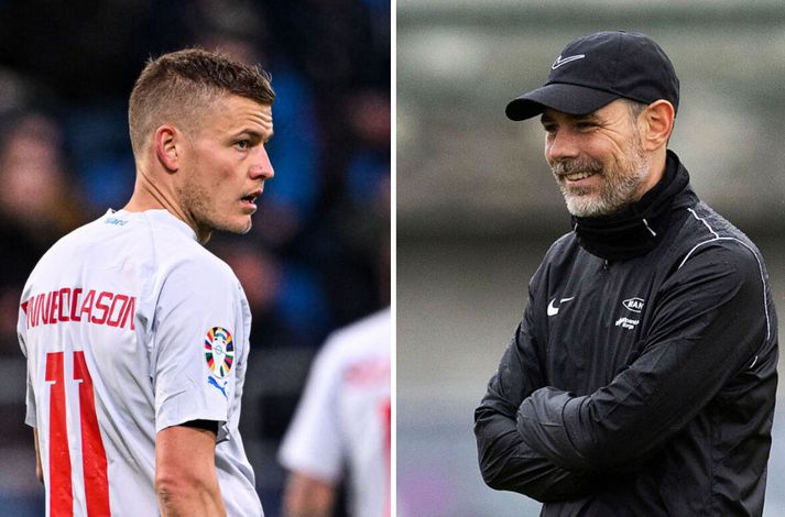 Alfreð Finnbogason og Freyr Alexandersson þekkjast vel og vinna nú saman hjá Rosenborg.