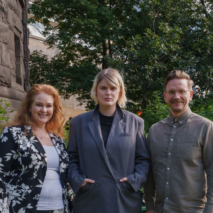 Starfslið þingflokks VG í vetur. Frá vinstri: Brynhildur Björnsdóttir, Alma Mjöll Ólafsdóttir og Gústav Adolf Bergmann Sigurbjörnsson.