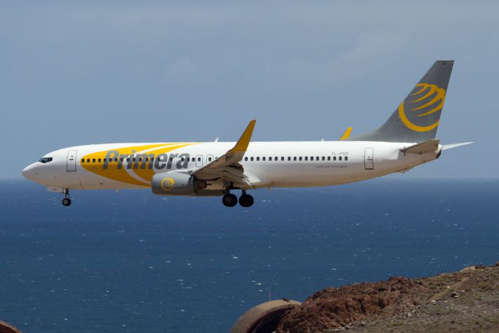 Flugvél hins sáluga Primera Air.