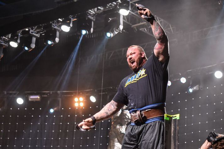 Arnold Sports Festival 2016 - Day 3 COLUMBUS, OH - MARCH 05: "The Mountain" of Game of Thrones Hafthór 'Thor' Björnsson competes in the Strongman Classic at the Arnold Sports Festival 2016 on March 5, 2016 in Columbus, Ohio. (Photo by Dave Kotinsky/Getty Images)