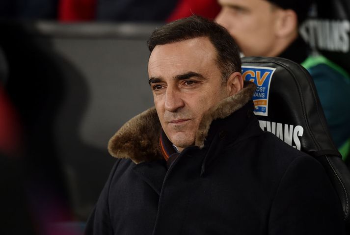 Carlos Carvalhal tók við liði Swansea um jólin