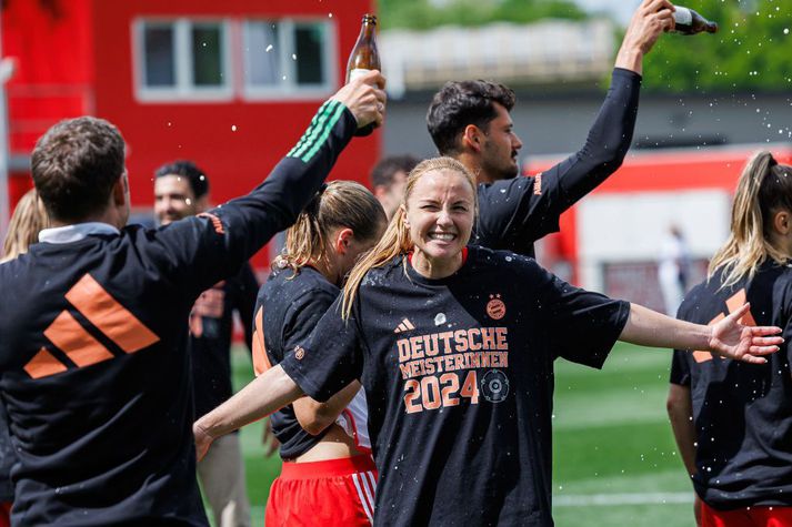 Glódís Perla Viggósdóttir er lykilmaður og fyrirliði Bayern sem fagnaði þýska meistaratitlinum um síðustu helgi.