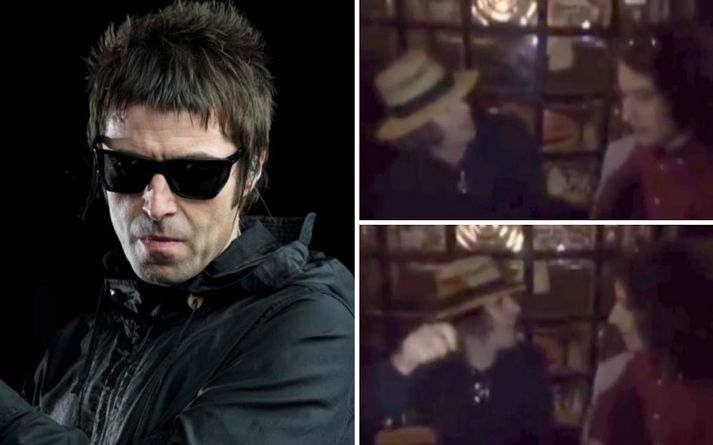Liam Gallagher var góðum gír.