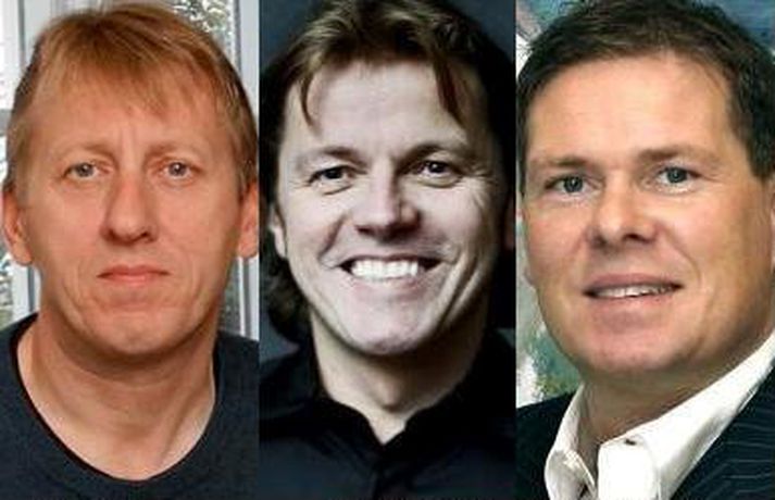 Pálmi Haraldsson, Jón Ásgeir Jóhannesson og Hannes Smárason