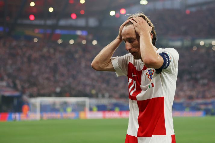 Luka Modric og félagar í króatíska landsliðinu eru farnir heim af EM.