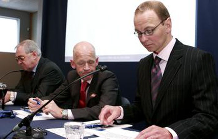 Aðalfundur Avion Group í Þjóðminjasafninu. Magnús Þorsteinsson, stjórnarformaður Avion Group til hægri.