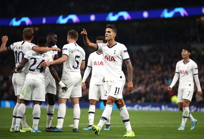 Lamela fór mikinn er Tottenham vann sinn fyrsta leik í Meistaradeildinni á tímabilinu