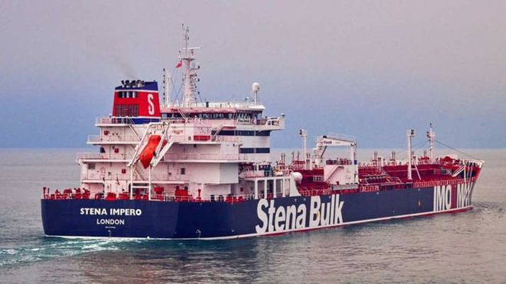 Stena Imperio er enn á valdi Írana.