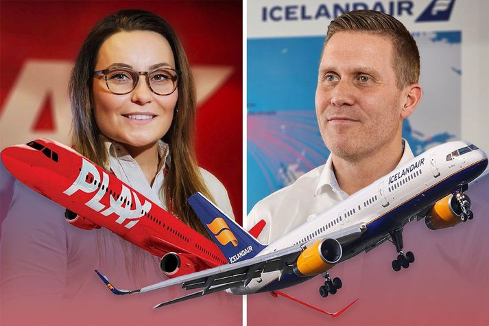 Play og Icelandair eru með metframboð af áfangastöðum í sumar og bókunarstaðan góð hjá báðum félögunum.