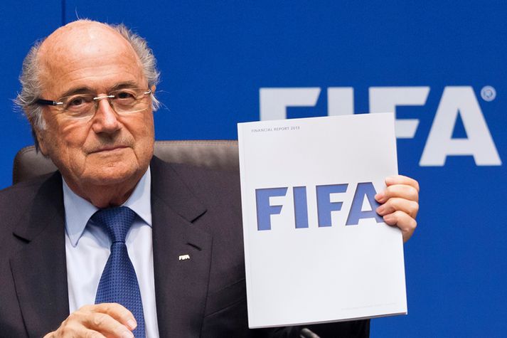 Sepp Blatter, forseti FIFA.