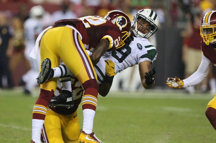 Frá leik Washington Redskins og New York Jets.