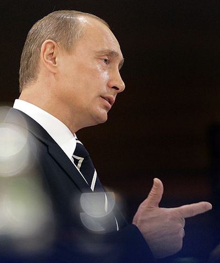 Vladimir Putin Rússlandsforseti var harðorður í garð bandarískra stjórnvalda og gagnrýndi utanríkisstefnu þeirra.