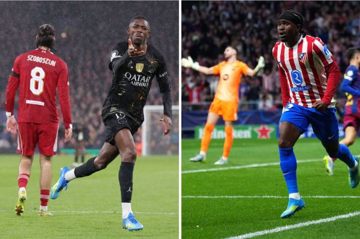 Ousmané Dembélé og Ademola Lookman sáu til þess að PSG og Atlético Madrid fóru áfram. 