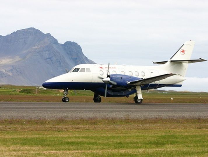 Jetstream 32 vélin er í eigu flugfélagsins Ernir.