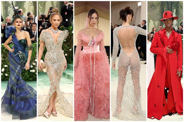 Stjörnurnar skinu skært á Met Gala í New York borg í kvöld á fyrsta mánudegi maí mánaðar, þar á meðal var stórstjarnan Laufey. 