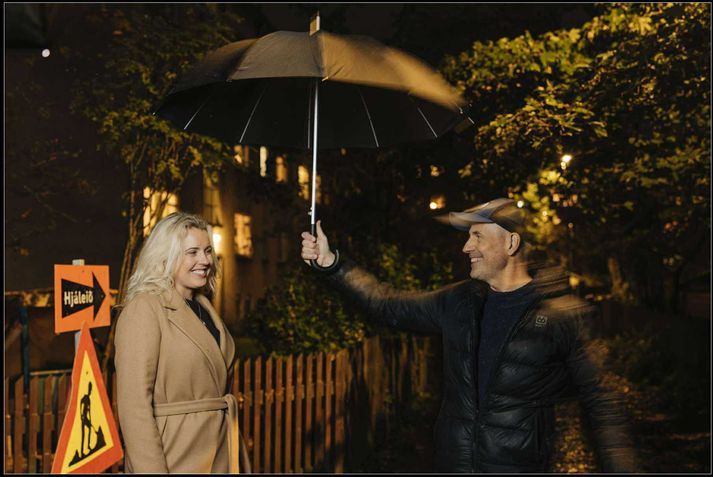 Frá upptökum á efni fyrir TV1.is, Á myndinni eru Dr. Erla Björnsdóttir og Þorsteinn J. 