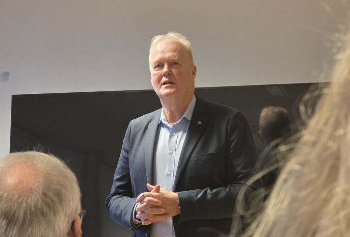 Fannar Jónasson, bæjarstjóri Grindavíkurbæjar, sem var nýlega gestur á opnum fundi Sjálfstæðisflokksins í Árborg.