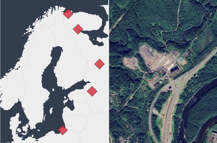 Miðað við loftmyndir hefur hernaðaruppbygging Rússa í nágrenni við landamærin að Nato-ríkjum aukist verulega.