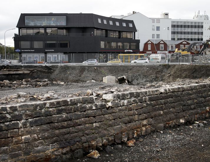 Gamli hafnargarðurinn sem Reykjavík og Minjastofnun greinir á um hvort þurfi að friðlýsa.