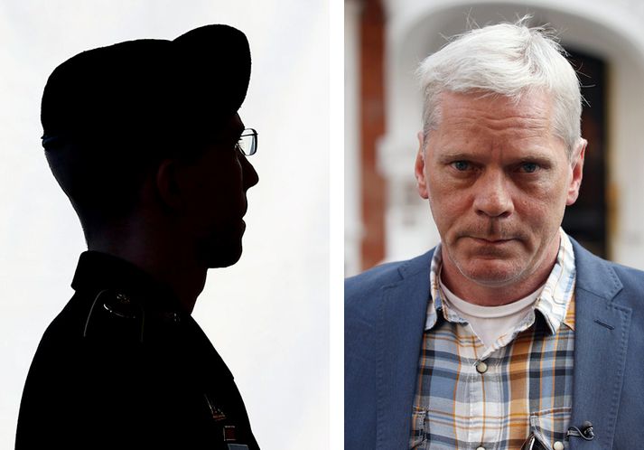 Kristinn (t.h.) segir dóminn fela í sér skilaboð um að þagga eigi niður í uppljóstrurum sem vilji koma upplýsingum sem eigi erindi til almennings á framfæri.