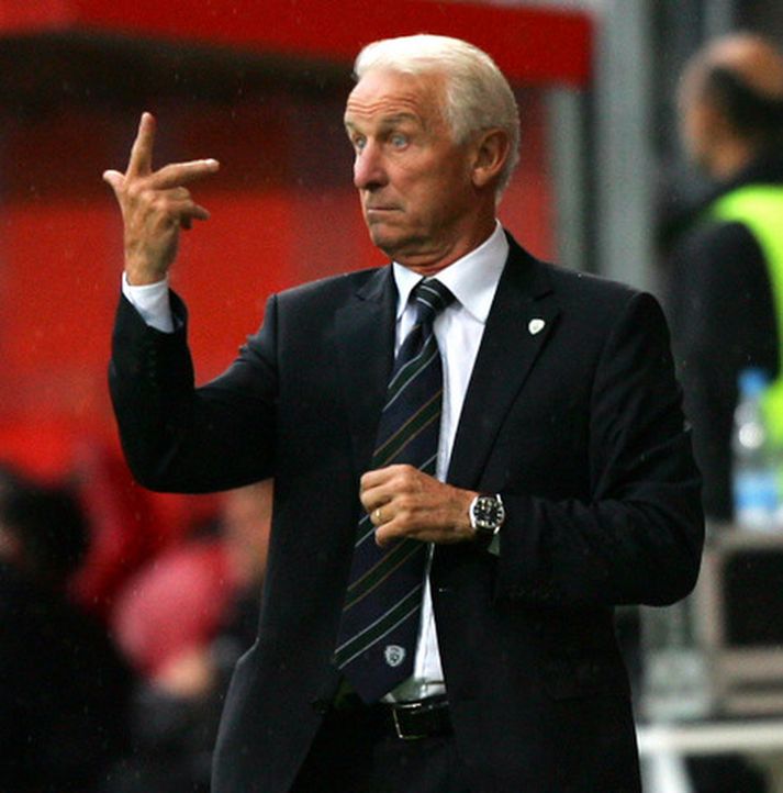 Giovanni Trapattoni, þjálfari írska landsliðsins.