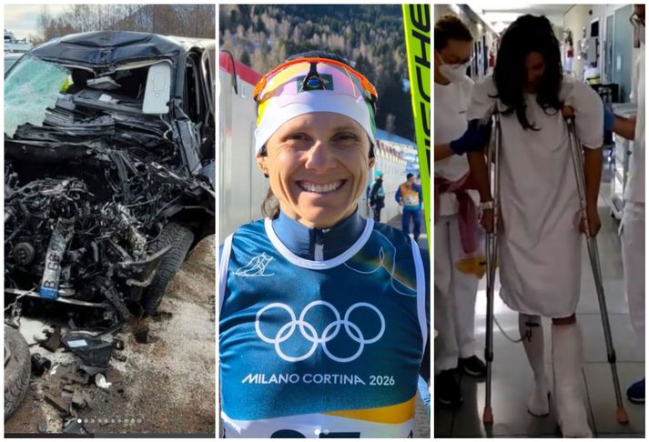 Brasilíska skíðagöngukonan Bruna Moura náði að keppa á Vetrarólympíuleikunum fjórum árum eftir að hún lenti í svakalegu bílslysi á leið á leikana 2022.