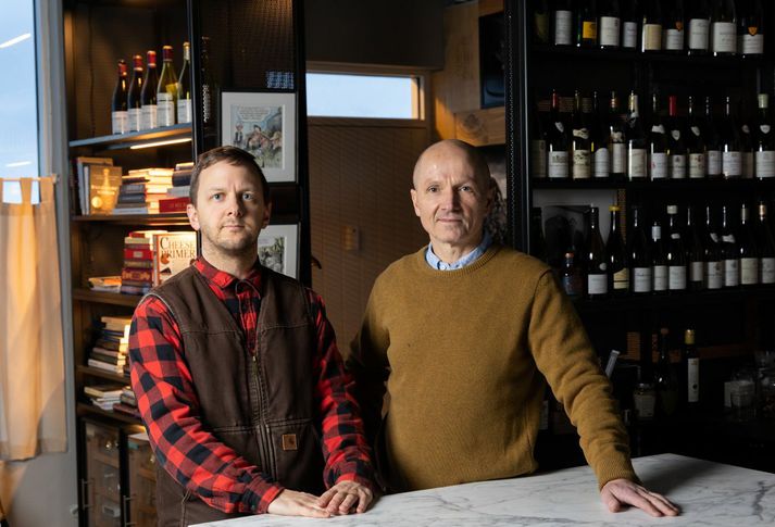 Elías Blöndal Guðjónsson, framkvæmdastjóri Sante, og Arnar Sigurðsson, eigandi Sante.