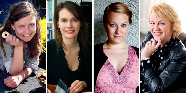 Sóley, Oddný, Diljá og Hanna Birna voru á meðal þeirra tíu kvenna sem sátu fundinn.