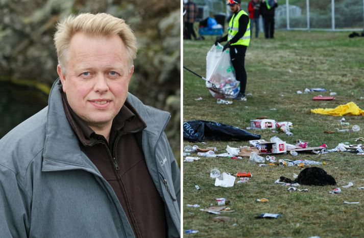 Einar segir skipuleggjendur hafa gert vel í að taka upp rusl af svæðinu. 