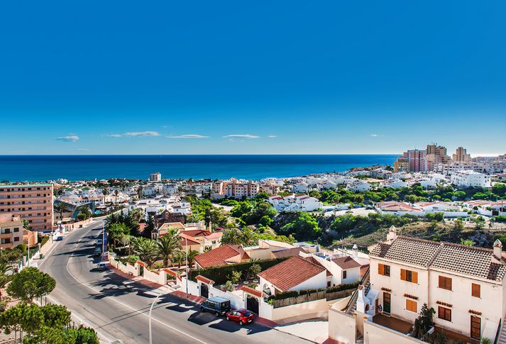 Frá Torrevieja á Spáni. Sigurður segist hafa ferðast um allan heim en ekki átt vona á að lenda í svona uppákomu þar.