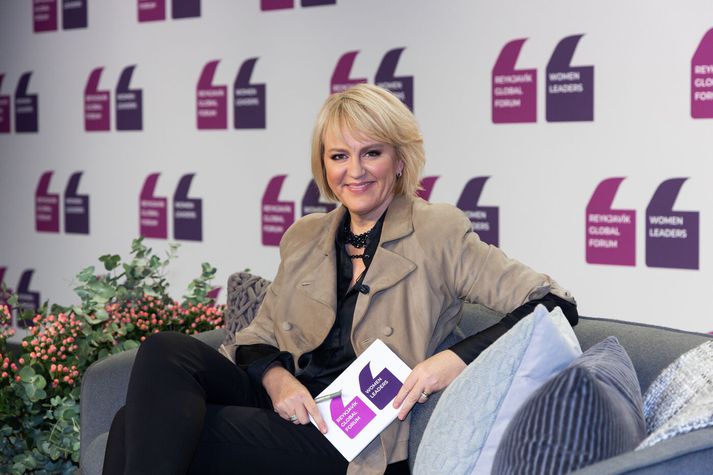 Hanna Birna Kristjánsdóttir á heimsþingi kvenleiðtoga árið 2020.