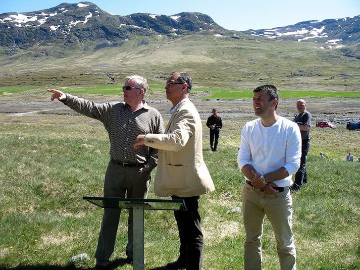 Einar K. Guðfinnsson, Finn Karlsen, sjávarútvegsráðherra Grænlands, og Björn Kalsö, sjávarútvegsráðherra Færeyja.