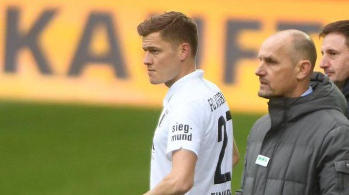 Alfreð var í byrjunarliði Augsburg í kvöld.