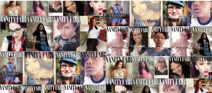 Finna má fjöldan allan af myndum undir kassmerkinu #myvanityfaircover á Instagram og Twitter.