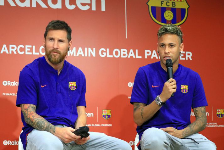 Lionel Messi og Neymar.